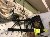 Black Wrought Iron Ceiling Pots/Pans Hanger, 23