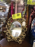 Brass Vanity Mirror, Heavy