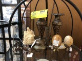 Group of Collectible Items; includes Stone Egg, Wood Egg