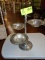 Silver Plate Four Arms with Bowls Serving Piece, 18