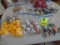 Large Group of Assorted Drawer/Cabinet Pulls; and Miniature Rubber Duckies