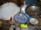 Hand Painted Hadley Pottery Bowl, Pewter Tray, Silver Plate Tray, Footed Aynsley Bon Bon Dish, Leona