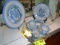 Group of Hadley Hand Painted Pottery Dishes; includes 12.75