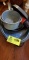 Group of Enamel Cookware; includes Blue and Black Roasting Pan with Cover (16