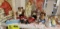Group of Figurines; includes Porcelain; Baby in Bath, Grandma, Angels, Fox, and Lefton China Figurin