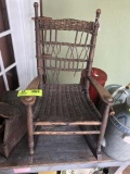 Primitive Wicker Child's Rocking Chair, 28