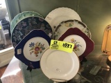 Group of Nine Decorative Plates; includes Oriental Designed Plate, Two Czech Plates, and Three Limog