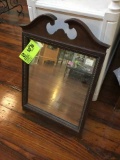 Antique dresser mirror with stand, 20