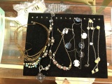 Group of Vintage Fashion Necklaces (includes Stone and Metal Necklaces)