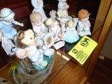 Group of Nine Figurines (includes Precious Moments Figurines, Vintage Japanese Figurines, and Gradua