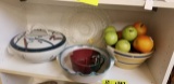 Hand Painted Pottery Casserole Dish (11