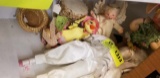 Group of Toys; includes Doll, Rabbit, Angel, and Duck