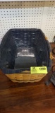 Longaberger 1999 Basket with Handles, Cloth Liner, and Plastic Liner; 20