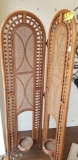 Rattan Two Sectioned Screen, 65