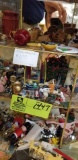Large Group of Miniatures; includes Figurines, Animals, Holiday Items, Fruit, Bells, Cups, Dressing