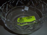 Tiffany Bowl, Heart Design around Rim, 8