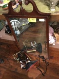 Mahogany Mirror and Display Stands