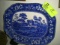 Large Hand Painted Blue Asian Designed China Platter, Marked Copeland Spode's Tower England