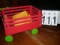 Red Wooden Toy Trailer with Wooden Wheels, 14