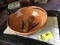 Pottery Bowl, Marked Mexico, Brown Glaze Inside, 13