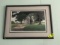 Framed Country Home Place Scene Print by Willington Wood, Jr, 1977, #624 of 710; 33x26
