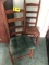 Pair of Ladder Back Woven Bottom Straight Chairs, 42
