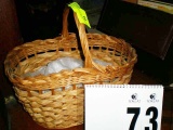 Woven Basket with Handle, 18