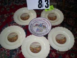 Group of Five Collector's Plates by Royal Caulden England