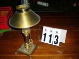 Brass Shade and Brass Base Desk Lamp, 20