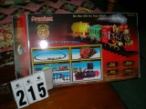 Prextex 20 Piece Train Set, Battery Operated with Sounds, Smoke, Lights, in box, as is