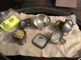 Group of Small Silver Plate Items; includes Bucket Shaped Sugar Dish