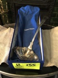 Silver Plate Punch Ladle by William Adams, in original box with Ladle Storage Bag