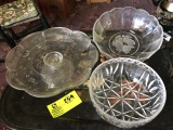 Group of Glass Items; includes Fruit Bowl (10