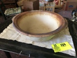 Pottery Style Baking Bowl, Marked The Pampered Chef, 12.5