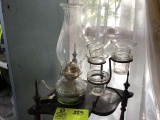 Glass Oil Lamp with Glass Globe (12
