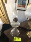 Glass Kerosene Lamp with Glass Globe, 18