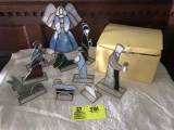 Stained Glass Nativity Scene, in box