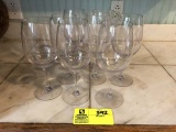 Eight Acrylic Wine Glasses, 9