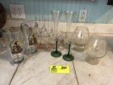 Box Lot of Drinking Glasses and Mugs; includes Two 8