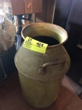 Large Metal Milk Can with Two Handles, 24