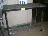 Stainless table on casters; 50