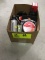 Box Lot of Shoe Care Products; includes Polish, Cleaner, Brushes, Edge Dressing, etc