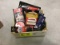 Box Lot of Shoe Care Products, includes Polish, Cleaner, Brushes, Boot Patch, Saddle Soap