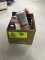 Box Lot of Shoe Care Products; includes Mink Oil, Paste, Shoe Stretch, and Shine Cloths