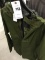 Wet Weather Parka Size Large, Military, with Hood, Olive