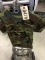 Jr. GI Kids Size XS Olive Short Sleeve Tee Shirt and Rothco Kids Size XS Short Sleeve Green Camo