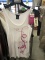 Oakley Women's Ribbed Tank Top, Size Medium, White with Pink Ribbon Design