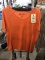 Dickies Women's Active Short Sleeve Top, 100% Polyester, Size XL, Orange
