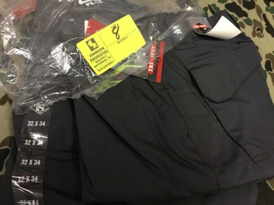 Two Pair Truspec 24-7 Series Tactical Pants, Size 32x34, Charcoal