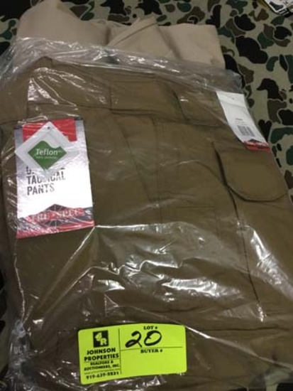Two Pair Truspec 24-7 Series Tactical Pants, Size 44x30, Tan and Khaki